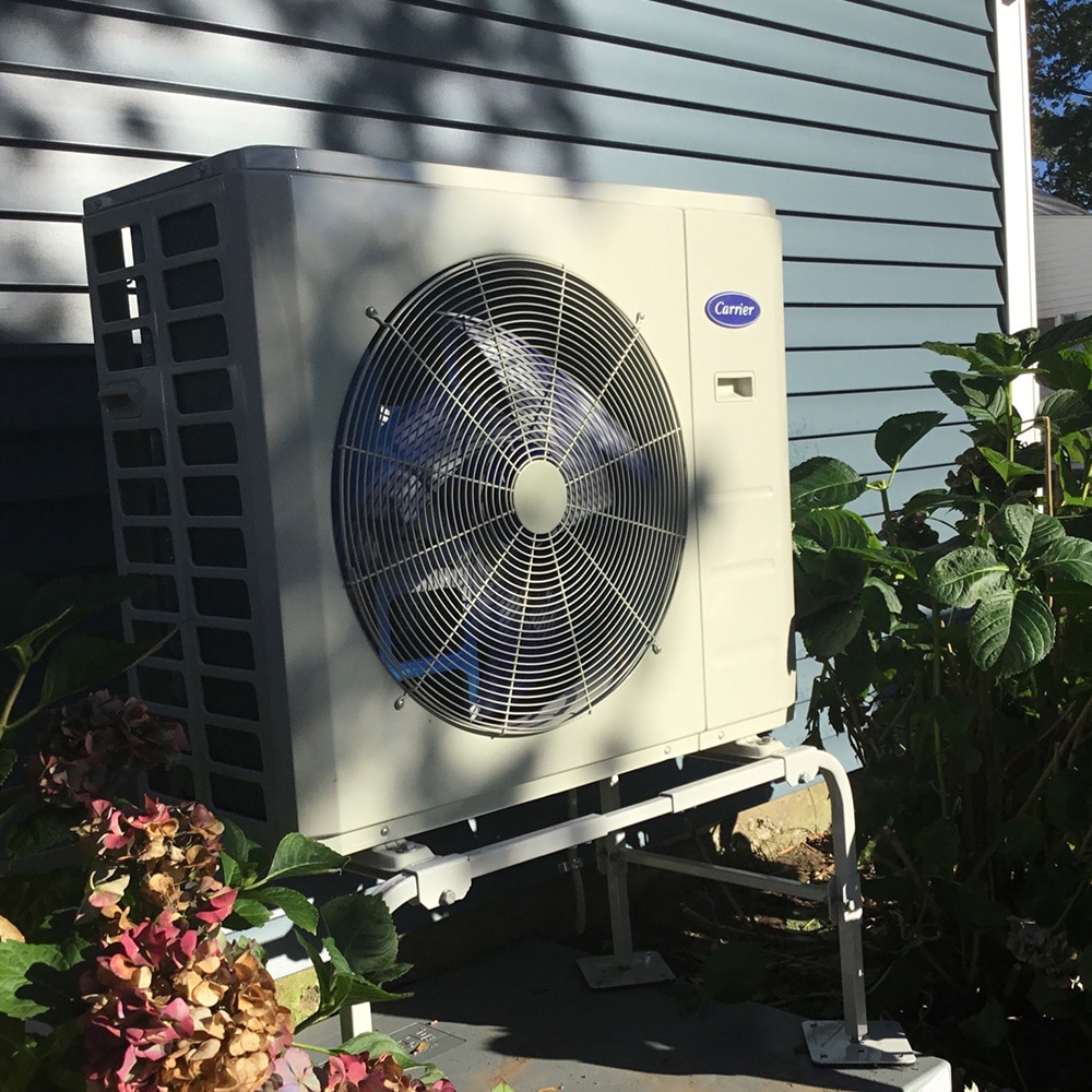 Carrier ductless heat pump partially shaded