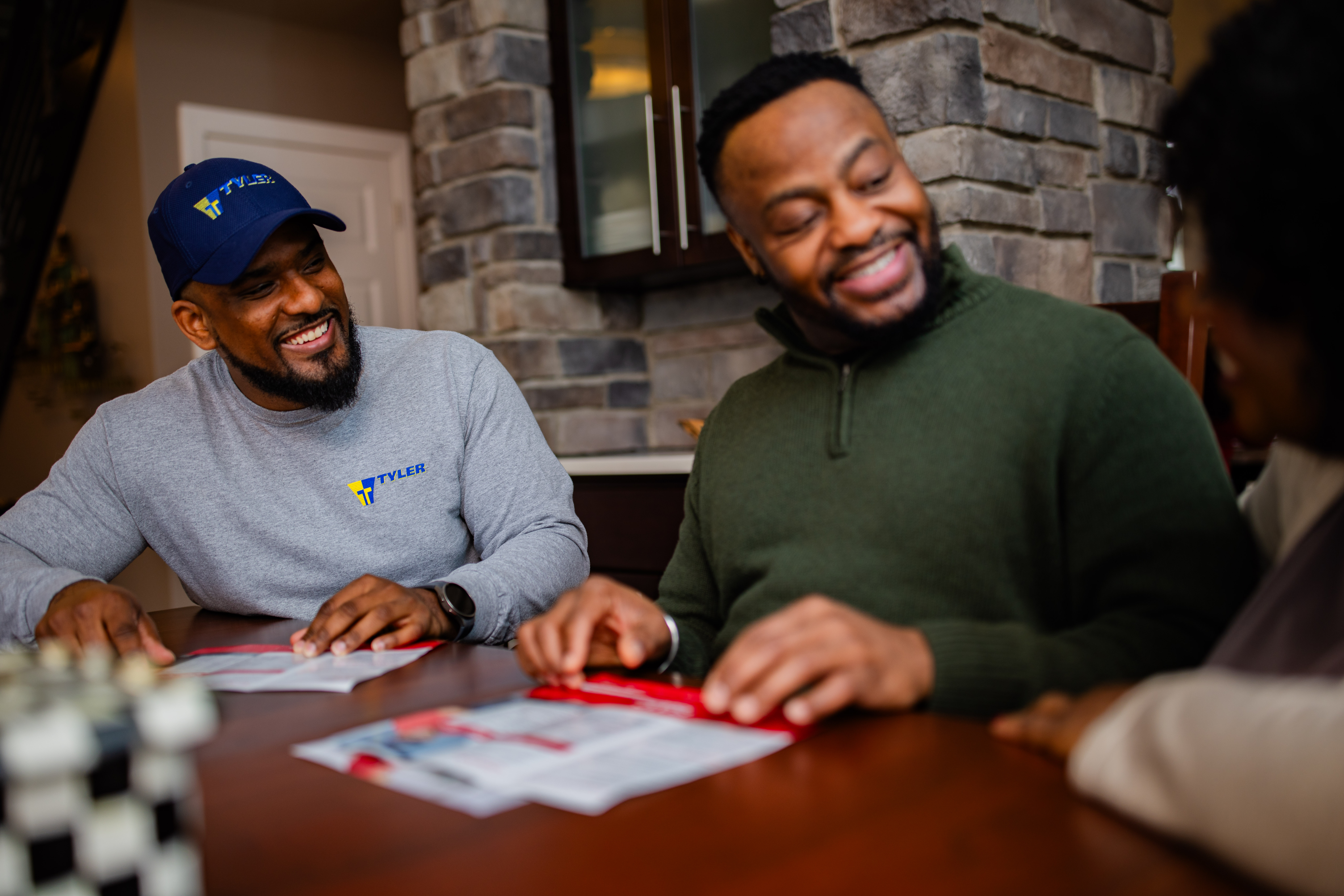HVAC technician using pressure gauge
